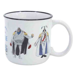 TAZA PERSONAJES MARINEFORD (One Piece)400ml.